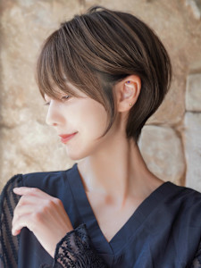 大人可愛いショートボブ丸みショート◎ - ～ing deux掲載