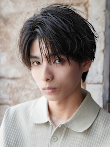 モテる黒髪ネープレスショート束感モテ髪ワックスなしマッシュ - ～ing deux掲載