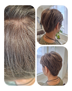 カラーエステ♪白髪ぼかしカラー