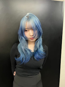 スラッシュカラー　デザインカラー　ハイトーン　表参道/原宿 - Null 表参道本店 デザインカラー/ダブルカラー掲載