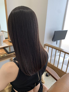 髪質改善酸性ストレート - 半個室型美容室 Sourire 今宿店掲載