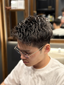 メンズ　ショートパーマ　刈り上げ　ツイスト - 銀座shino掲載