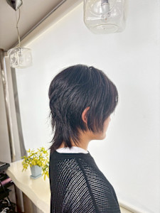 黒髪レイヤーウルフ - HAIR MAKE FELIX 板宿店掲載