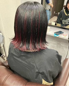 アンブレラカラーレッド - GLADGE池袋/ダブルカラー/ブリーチ掲載