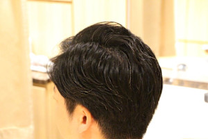 ウェーブパーマ×ツーブロ