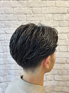 30代40代必見！センターパートニュアンスパーマで楽チンセッ