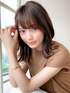 2wayバングでイメチェン顔まわりレイヤーのくびれヘアが人気 - AFLOAT/L 錦糸町【アフロートエル】掲載