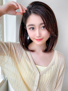 2wayバングでイメチェン顔まわりレイヤーのくびれヘアが人気 - AFLOAT/L 錦糸町【アフロートエル】掲載