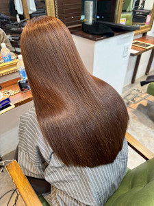 髪質改善/縮毛矯正/酸性ストレート/艶髪/ベージュブラウン - newi saLyu 立川掲載