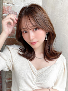 30代40代に人気後れ毛がかわいいくびれヘアシャギーレイヤー - AFLOAT/L 錦糸町【アフロートエル】掲載