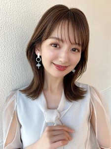 2wayバングでイメチェン顔まわりレイヤーのくびれヘアが人気 - AFLOAT/L 錦糸町【アフロートエル】掲載