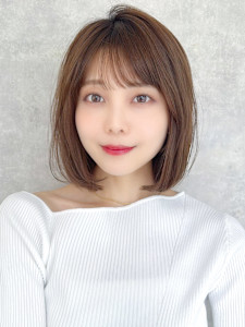 【La fith】切りっぱなしボブ×ミルクティーブラウン - La fith hair lino 三宮店掲載