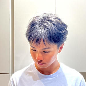 シースルーフェザーパーマ - SARM MAN 人形町〈理容室〉掲載