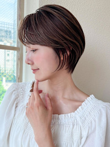 30代40代に人気の大人かわいい前髪ありのくびれショート - AFLOAT/L 錦糸町【アフロートエル】掲載
