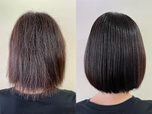 クリニック縮毛矯正+ケラチントリートメント