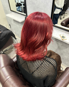 チェリーレッド×ブリーチ - GLADGE池袋/ダブルカラー/ブリーチ掲載