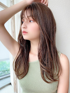 暗髪でも出せるこなれ感フェイスレイヤー×ナチュラルセミロング - AFLOAT/L 錦糸町【アフロートエル】掲載