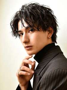 メンズカット艶パーマ