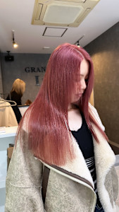 ピンクレッドカラー【ケアブリーチ/ダブルカラー/髪質改善】 - Hair Salon GRANDE Ly【ヘアーサロン グランデ リー】掲載