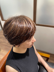 3Dハイライト×ショート - センター北 美容院 lea/1 HANARE掲載