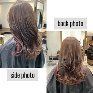 お客様スタイル インナーカラー