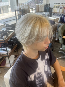 外国人風マッシュ×ホワイトミルクティ