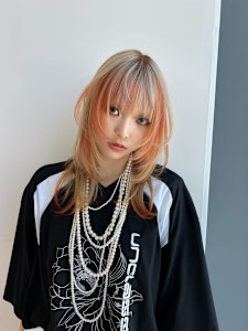 スラッシュカラー　デザインカラー　ハイトーン　表参道/原宿 - Null 表参道本店 デザインカラー/ダブルカラー掲載