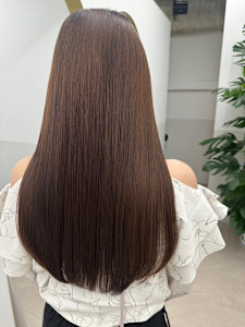 髪質改善/縮毛矯正/酸性ストレート/リタッチ/マロンブラウン - newi saLyu 立川掲載