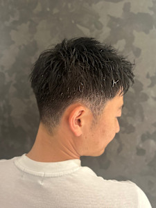 アップバングショート - ヒロ銀座バーバーショップ大阪本店掲載