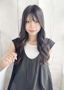 シースルーバングの華やかカールのヨシンモリスタイル - hair make nalu 荻窪西口 すずらん通り店掲載