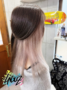 ラベンダーグラデが映える大人ハーフアップ - LAGUZ 茅ヶ崎 髪質改善 ヘアアレンジ掲載