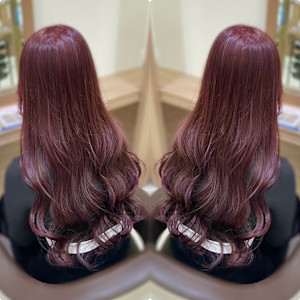 ゆるふわコテ巻きスタイル／カシスピンク - Ash 津田沼店掲載