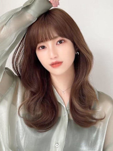 30代小顔に見えるくびれヘアレイヤー × オリーブグレージュ - AFLOAT/L 錦糸町【アフロートエル】掲載