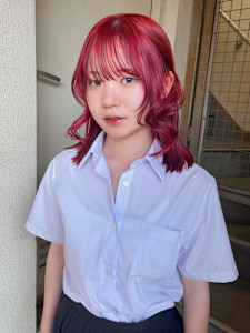 【hinari】体育祭カラー/レッドカラー/ケアブリーチ - MOON by KENJE掲載