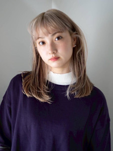 【daichi】ベージュカラー/セミロング - MOON by KENJE掲載