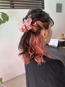 ハーフアップ　お呼ばれヘアー - crop-es茅ヶ崎掲載
