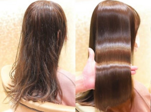 縮毛矯正ツヤツヤストレート髪質改善前髪なし前髪あり表参道 - GRAND掲載