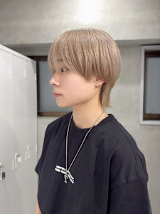 韓国風メンズハイトーンカラー/ミルクティーベージュ - sweep 平尾掲載