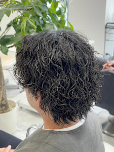 メンズショート／ツイスパ／/特殊パーマ／ツーブロック／波巻き