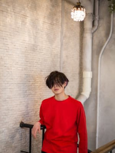 無造作センターパート