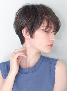 ショート・ボブ/白髪ぼかし/ハイライト/絶壁解消/40代