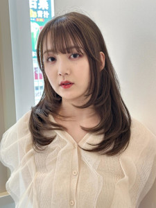 ワンカールレイヤー　韓国　ミディアム　ベージュ - NYNY 梅田茶屋町店掲載