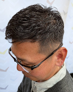 アイロンパーマビジネススタイル