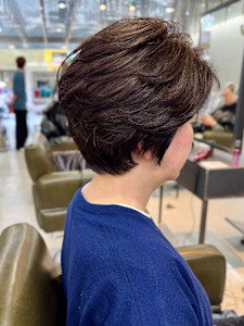 大人女性ショートボブ