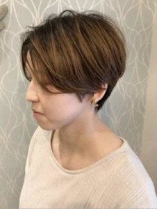 #ハンサムショート　#前下がりショート - Chocolat Abeno掲載