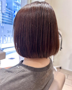 ボブ/ ピンクブラウン