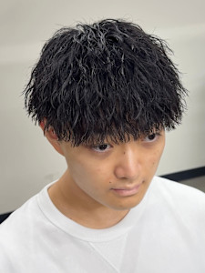 メンズマッシュ　ツイストスパイラルパーマ