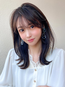 30代40代に人気後れ毛がかわいいくびれヘアシャギーレイヤー - AFLOAT/L 錦糸町【アフロートエル】掲載