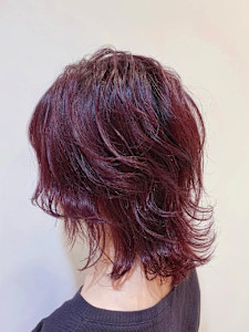 秋色カラー☆カシスレッド×ウルフスタイル - EARTH/A 三鷹店掲載