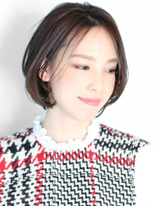 ショート・ボブ/白髪ぼかし/ハイライト/絶壁解消/40代/